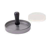 Presse À Hamburgers En Aluminium, Circulaire For Gâteaux Viande, Moule Crêpes De Bœuf, Outil Cuisine For Barbecue Et Grill(Black-Oil paper set)