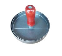 Presse À Hamburgers En Aluminium, Circulaire For Gâteaux Viande, Moule Crêpes De Bœuf, Outil Cuisine For Barbecue Et Grill(Red-1pcs)