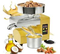 Presse à huile 1500 W - Presse automatique électrique froide et chaude pour arachides, sésame, noix de coco, soja, graines de tournesol, noix