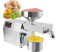 Presse à huile automatique 800W-1500W, presse à froid/chaud avec réglage de la température et contrôle à écran tactile, acier inoxydable pour diverses graines