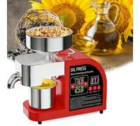 Presse à huile automatique à température contrôlée pour arachides, sésame, graines de tournesol, 40 à 300 °C