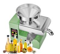 Presse à Huile Automatique avec Sortie d'huile latérale améliorée, 800W électrique pour Extraction d'huile à Froid/à Chaud, Haute efficacité 3-6kg/h