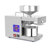 Presse à huile automatique extracteur d’écrous presseur Extracteur d’écrous Épongeur en acier inoxydable dissipation froide et chaude sésame et amande Cuisine commerciale (S30 (900W))