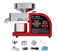 Presse à Huile Automatique Extracteur D'huile Pour Pressage à Froid Et à Chaud, Huileur Avec Contrôleur De Température Intelligent (104 °f-572 °f) Pour Arachides Colza Graines Sésame Etc X10