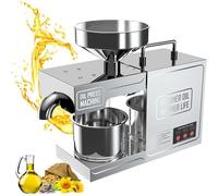 Presse à huile automatique pour un usage domestique, 820 W de qualité commerciale avec modes de presse à froid et à chaud pour la rétention des nutriments et un rendement élevé, idéale pour les