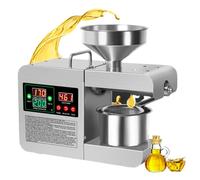 Presse à huile, broyeur 820 W, extracteur en acier inoxydable de qualité alimentaire, presse électrique chaud/froid pour la maison et le restaurant