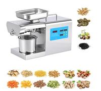 Presse à huile d'olive, machine de presse à huile commerciale, machine d'extraction d'huile à chaud et à froid, contrôle de la température, huile d'arachide pressée, pour olive, lin, ricin, etc.