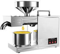 Presse à huile électrique 1000 W, chaud et froid, expulseur d'huile essentielle automatique pour un usage domestique, extracteur haute efficacité de 3 à 6 kg/h, pour graines d'arachide, tournesol