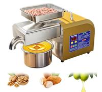 Presse à huile électrique 1100 W, extracteur d'huile automatique chaud et froid pour usage domestique, qualité commerciale pour graines d'arachide, de sésame, de tournesol et de noix