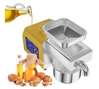 Presse À Huile Électrique 1100W Pour Usage Et Commercial Extracteur D'Huile Multifonction En Acier Inoxydable Double Pressage À Froid Et À Chaud Pour Noix, Amandes, Graines De Sésame