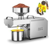 Presse à Huile électrique 700 W, Extracteur Automatique D’huile Avec écran Et Température Réglable 0-300°, Machines D’extraction D’huiles, Pressage à Chaud Et à Froid Pour Usage Commercial