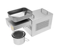 Presse à huile électrique 800 W, presse à froid hydraulique, température réglable de 0 à 250 °C avec écran LED, presse à huile pour arachides, sésame, colza, graines de thé, noyer, noix de noyau et