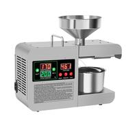 Presse à huile électrique 820 W, extracteur automatique de presse à huile, expulseur d'huile organique, machine à huile froide/chaude en acier inoxydable pour usage domestique et commercial