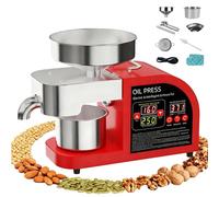 Presse à Huile électrique Automatique 1000W, Extracteur D'huile électrique à Froid Et à Chaud, Pour Presser Arachides, Les Graines De Sésame, Les Noix, Les Amandes, La Citrouille Et Le Colza X6