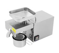 Presse à huile électrique automatique 1500 W en acier inoxydable à froid et à chaud - Extraction d'huile chaude et froide - En acier inoxydable - Contrôle de la température - 220 V