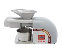 Presse à huile électrique automatique 1800 W - 5-8 kg/h - Machine pour graines d'arachide - Castor Perilla - Contrôle de la température - Huile d'extraction - En acier inoxydable - Presse à froid à la