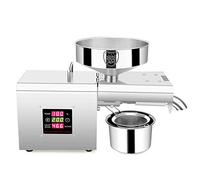 Presse à huile électrique automatique 300 W avec affichage LCD Contrôle de la température Presse à huile Machine à eau chaude froide pour lin, cacahuète, castor, chanvre, périlla, graines de canola,