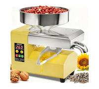 Presse à huile électrique polyvalente: presse à huile d’olive électrique chaude/froide pour usage commercial et domestique, 2 modes pour plus de 30 ingrédients, 1100 w typea power