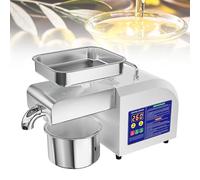 Presse à huile électrique, rendement d'huile de 95 %, température réglable de 40 à 300 °C, fonctionnement continu 24 heures, idéale pour une utilisation domestique ou en petite usine