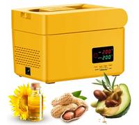 Presse à Huile En Acier Inoxydable, Extracteur D'huile à Froid/à Chaud Avec Température Réglable Et Espace De Stockage, Faible Bruit Et Nettoyage Facile, Rendement élevé En Huile Pour Les yellow