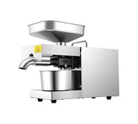 Presse à huile en acier inoxydable - Puissance de 600 W - Efficace - Machine de pression à froid et de presse à chaud - 304 - Qualité supérieure - Obtention rapide d'huile jusqu'à 45 % - Pour la