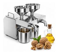 Presse à Huile Entièrement Automatique, Petite Presse Acier Inoxydable | Auto-Chauffage, Contrôle Numérique, Faible Entretien, Chaud & Froid, pour Cuisines & Supermarchés
