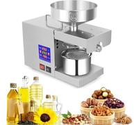 Presse à huile, extracteur automatique en acier inoxydable avec écran LCD pour usage domestique et commercial, idéal pour noix de coco séchée, olive, noyau et graines de lin