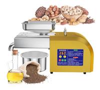 Presse à huile - Extracteur d'huile électrique automatique pour pressage à froid et à chaud, température réglable de 40 à 300 ℃ pour arachide, sésame, noix de coco, soja, graines de tournesol, noix de
