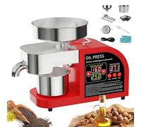 Presse à Huile Machine électrique Automatique Pour La Cuisine Pour Avocat, Noix De Coco, Lin, Arachide, Ricin, Périlla, Colza, Sésame, Qualité Professionnelle, 1000 W X6