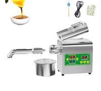 Presse à Huile numérique Intelligente 1500 W - Extracteur Automatique Froid/Chaud avec température réglable pour arachides, amandes, graines de Lin et soja - 110 V/220 V pour Usage Domestique