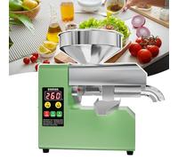 Presse à huile - Presse automatique à froid et à chaud en acier inoxydable avec écran LCD pour le traitement des arachides et du soja