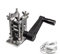 Presse à incrustation de fil d'argent et de cuivre artisanale, en acier inoxydable, avec épaisseur réglable. Outil portable idéal pour la création de bijoux et le travail des métaux.