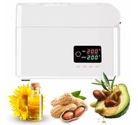 Presse à jus en acier inoxydable, extracteur d'huile à chaud/froid avec température réglable et espace de stockage, silencieux et facile à nettoyer, rendement élevé en huile pour arachides,