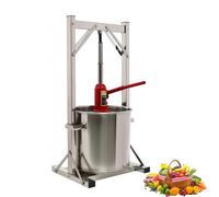 Presse à jus hydraulique manuelle en acier inoxydable, facile à nettoyer, pour jus de raisins et légumes maison
