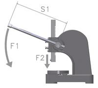 Presse à main à cremaillière Optimum DDP50