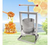 Presse à miel manuelle en acier inoxydable, extracteur de cire d'abeille, presse à cidre et à vin pour apiculture et vinification, 4 litres
