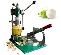 Presse à noix de coco, machine d'ouverture manuelle en acier inoxydable pour couper et éplucher les noix de coco vertes, 6 cm de diamètre, poignée facile à prendre en main pour une ouverture sans