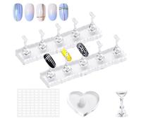 Presse à ongles générique | Organisateur de tutoriels avec affichage magnétique | Support pour ongles à presser, pour femme, débutant, salon, maison, table de maquillage, colles