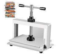 Presse à papier manuelle, presse à reliure robuste avec double barre d'équilibre pour aplatir les fichiers financiers et les devises A3 et A4