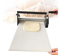 Presse à pâte manuelle commerciale en acier inoxydable, contrôle de l'épaisseur à double trou pour préparation de croissants sans effort, tortilla, pâte à biscuits