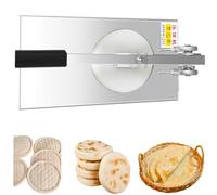 Presse à pâte manuelle, presse à pâtes à pizza commerciale en acier inoxydable avec levier réglable, outil de cuisine, presse à pizza for pizza, gâteau tortilla, pain(20cm)