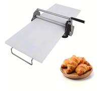 Presse à Pâte Manuelle Professionnelle, 0,5mm à 25mm d'Épaisseur, Laminoir en Inox Pliable pour Pizza, Ravioli et Pâtisserie Artisanale(B)