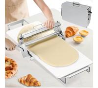 Presse à pâte pliable manuelle commerciale et domestique, presse à pâte compacte avec plaque de compression, épaisseur réglable 0-25mm, presse à pâte en acier inoxydable,big400