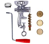 Presse à pâtes fraîches avec 3 matrice en laiton et virole en aluminium | pour Spaghetti, Macaroni et Bucatini | Machine à pâtes Maker | Made in Italy