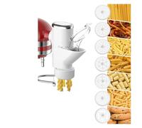 Presse à pâtes gastronomique, accessoire Compatible avec les mélangeurs sur socle KitchenAid Cuisinart, presse à pâtes avec 7 accessoires interchangeables
