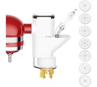 Presse à pâtes lavable multifonctionnelle, machine à pâtes de cuisine avec 7 assiettes interchangeables, accessoires de cuisine faciles à installer