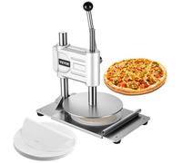 Presse à Pâtes Manuelle-VEVOR-Diamètre de Plaque 24 cm-Presse à Pizza en Acier Inoxydable-Machine à Croûte pour Chapatis