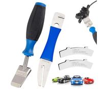 Presse À Piston Hydraulique, Outil Pressage Piston Vélo, Écarteur De Piston De Frein, Kit 3 Pièces, Fourche Pour Aligner Les Rotors Et Régulateurs D'Écart Pour Disques De Frein Pour Vélo, Vtt, Bleu