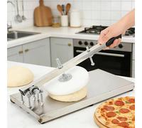 Presse à pizza commerciale, presse à pâte à pizza manuelle, machine à pâte à pizza de 20 à 24cm, presse à pâtisserie à pizza domestique, for créer des tranches fines, pâte à pizza(24cm)