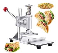 Presse à pizza manuelle en acier inoxydable 12/14/16 cm, presse à tortilla pressée à la main, épaisseur réglable, presse à pâte à pizza, usage commercial/domestique
